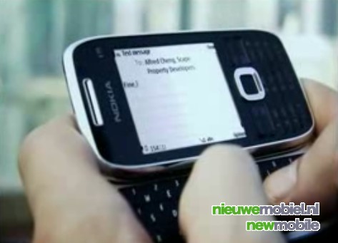 Nieuwe zakelijke Nokia E72 en E75 gespot in video