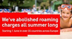 Vodafone UK cancells roaming rates during summer holiday (update)