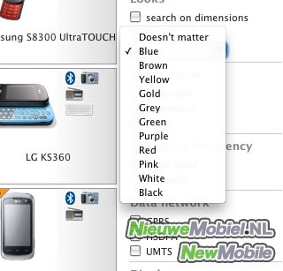 NewMobile simplifies searching by color