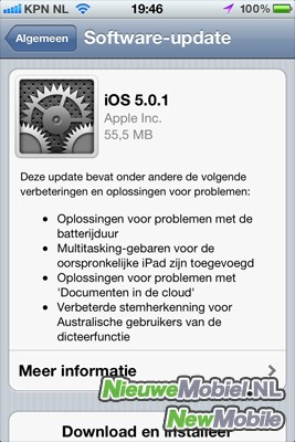 iOS 5.0.1 software update iOS 5.0.1 software update
