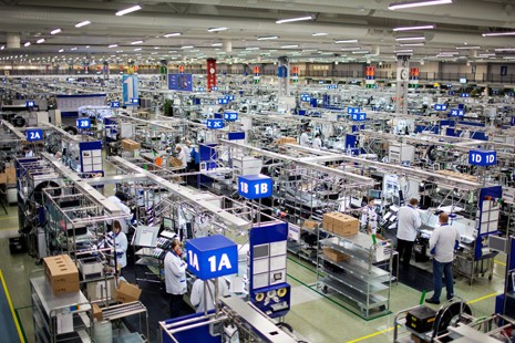 De fabriek in het Finse Salo De fabriek in het Finse Salo