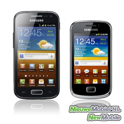 Samsung presents mid-end Galaxy Ace 2 en Galaxy mini 2